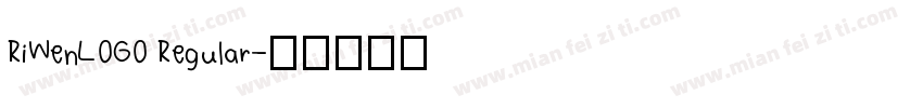 RiWenLOGO Regular字体转换